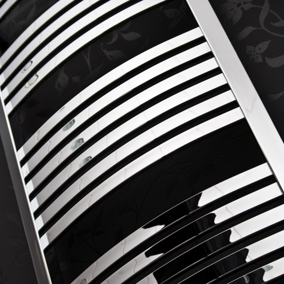 TERMA Dexter One Badheizkörper Farbe Chrom Detail