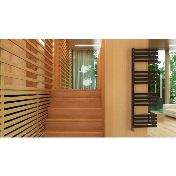 TERMA Outcorner Eckheizkörper 1005x300 im Interieur - African Bronze