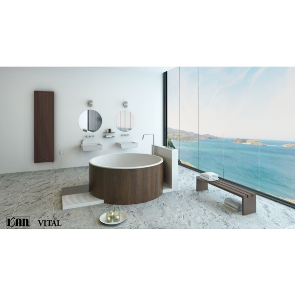 ISAN Vital Elektrischer Heizkörper RAL8017