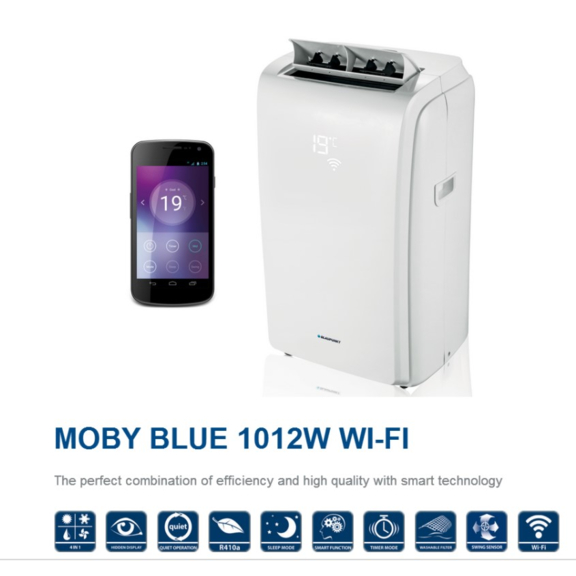 Blaupunkt Moby Blue 1012 WT mobiles Klimagerät - Eigenschaften