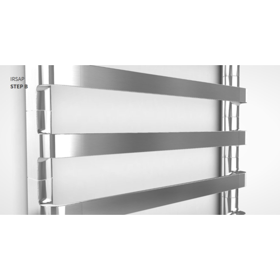 IRSAP Step B Chrom-Designheizkörper Detail3