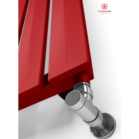 TERMA Pier Designheizkörper 1800x580 Farbe RAL3020 Detail