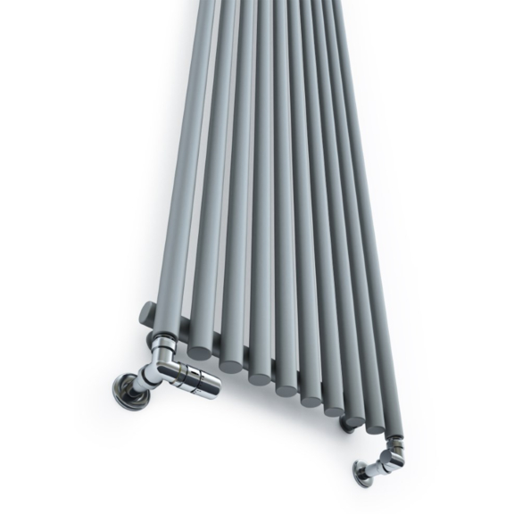 TERMA Tune VWS Designheizkörper 1800x490 Farbe Nickel Black