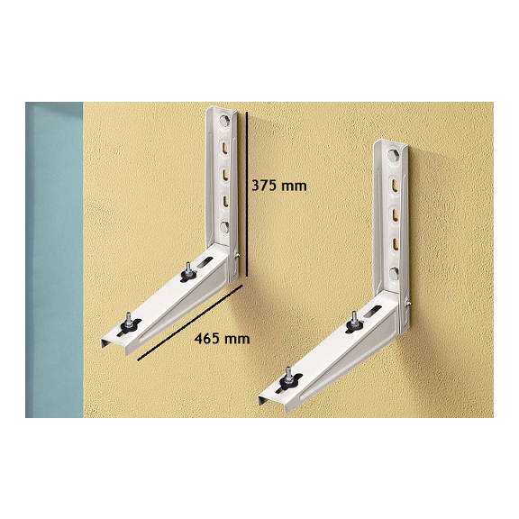 MS 117 Mittlere Konsole für Wandmontage Abmessungen