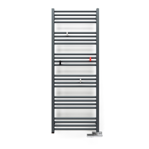 TERMA Fiona One Badheizkörper 1380x530 Farbe Modern Grey - Haken Yo