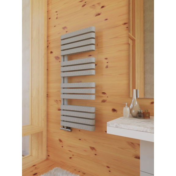 TERMA Warp S Designheizkörper 1110x500 Farbe Salt und Pepper - praktisches Design
