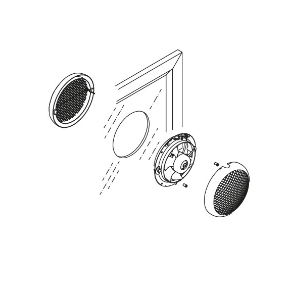 Fensterventilator HCM 150 - Darstellung der Montage