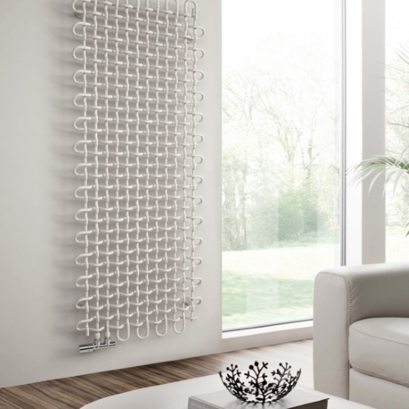 TERMA PLC V Designheizkörper 1800x463 Farbe Sweet Sugar - modernes Interieur