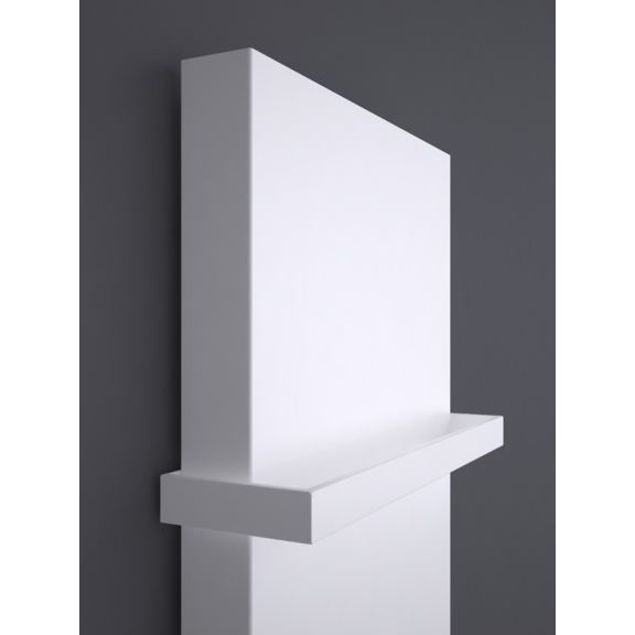 TERMA Case Slim Vertikaler Designheizkörper weißer Handtuchhalter