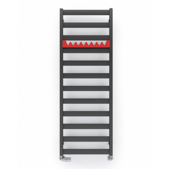 TERMA Vivo Badheizkörper 1390x500 Farbe Metallic Grey