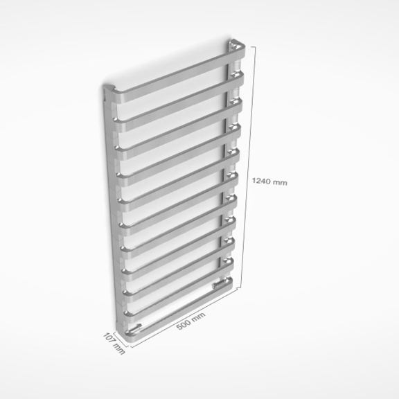 IRSAP Step B Badheizkörper Abmessungen