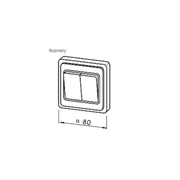 Helios MVB Betriebsschalter/Umschalter von Drehzahlen - Abmessungen in mm