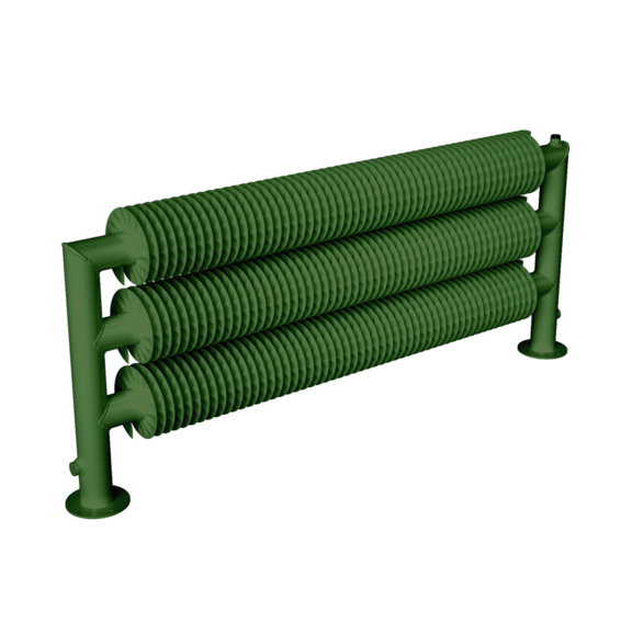 ISAN Spiral RAT3-S Selbststehender Heizkörper - RAL 6010