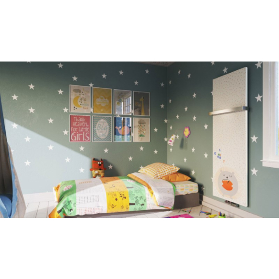 TERMA Case Slim Designheizkörper mit Druckmotiv - Kinderzimmer