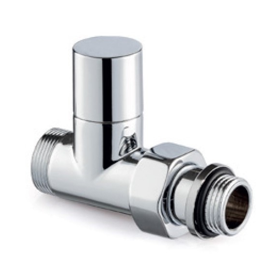 Gerades Ventil-Set Tondera Light - Chrom