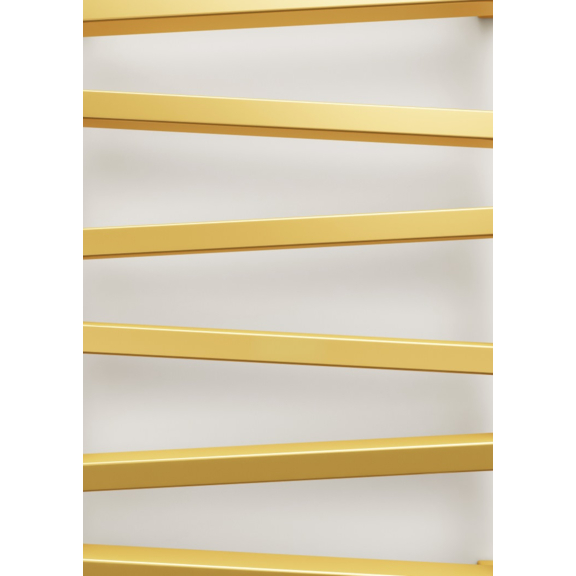 TERMA Zigzag Badheizkörper 835x500 Farbe Gold Gloss - Detail - Profile des Heizkörpers