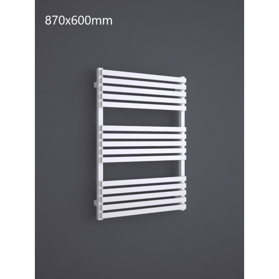 TERMA Quadrus Slim One Designheizkörper 870x600 RAL 9016