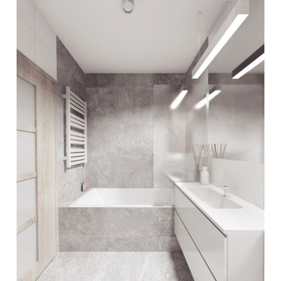 TERMA Marlin Badheizkörper 1185x430 RAL 6000 Detail1