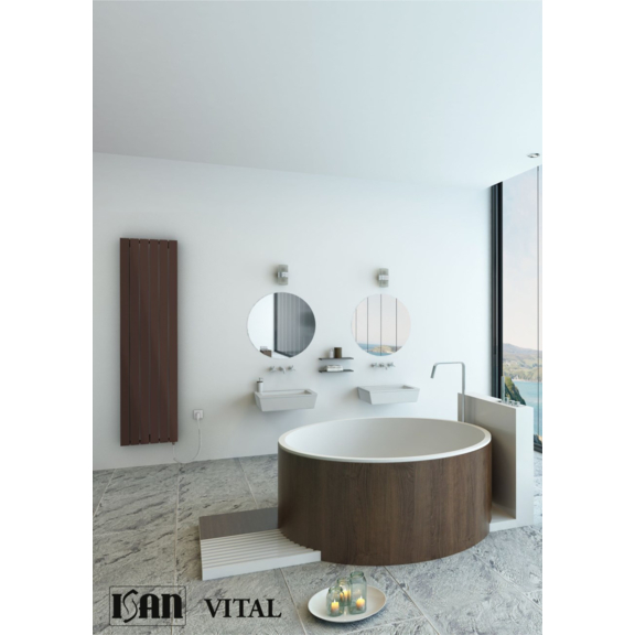 ISAN Vital Elektrischer Heizkörper RAL8017