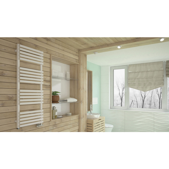 TERMA Quadrus Slim Designheizkörper Interieur RAL 9016