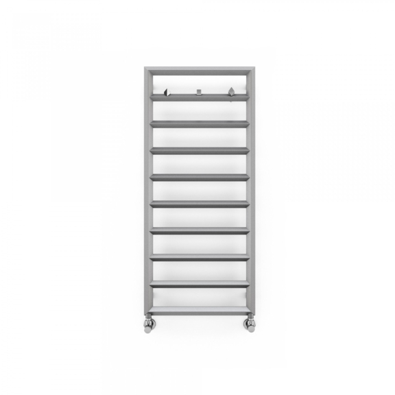 TERMA Diamond Badheizkörper 1120x500 Farbe Silver Matt + Aufhänger Spark