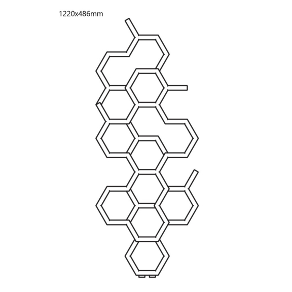TERMA Hex Designheizkörper 1220x486mm