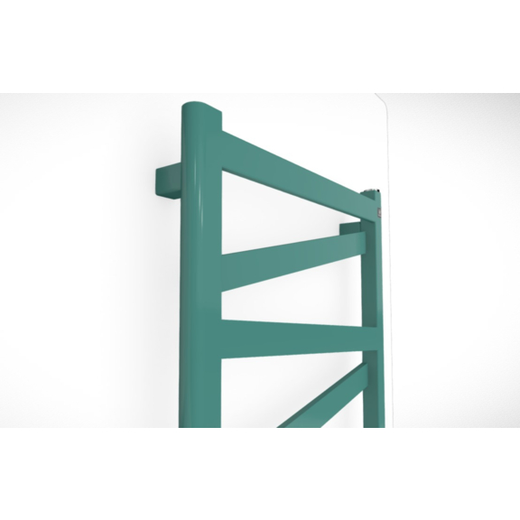 TERMA Vipera Designheizkörper 1230x500 Farbe Soft 3028 Detail - Steuerung