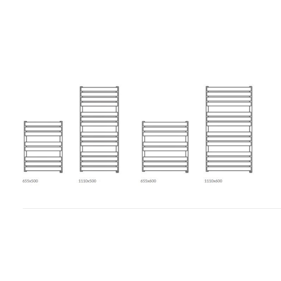 TERMA Warp T Bold One Designheizkörper verfügbare Größen