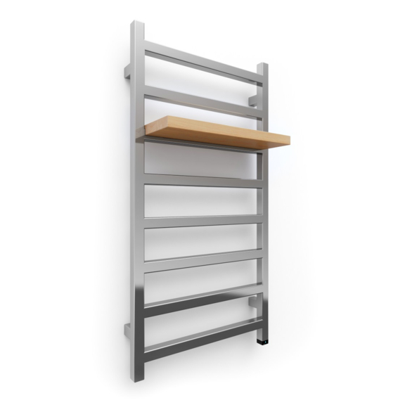 TERMA Simple One Designheizkörper 960x500 FARBE Chrome Detail Ablage