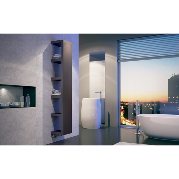 IRSAP Quadraqua Designheizkörper 1828x300 L Farbe Bruno Tobacco