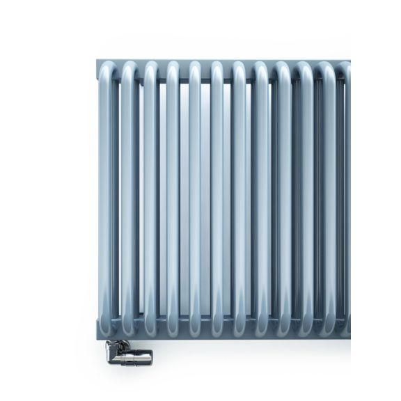 TERMA Delfin Designheizkörper unter Fenster RAL5014 545x1050