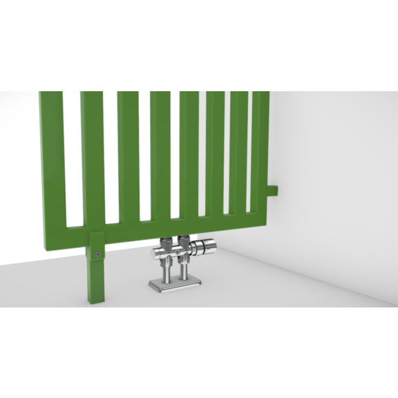 TERMA Angus DW Designheizkörper RAL6018 Detail Trennwand