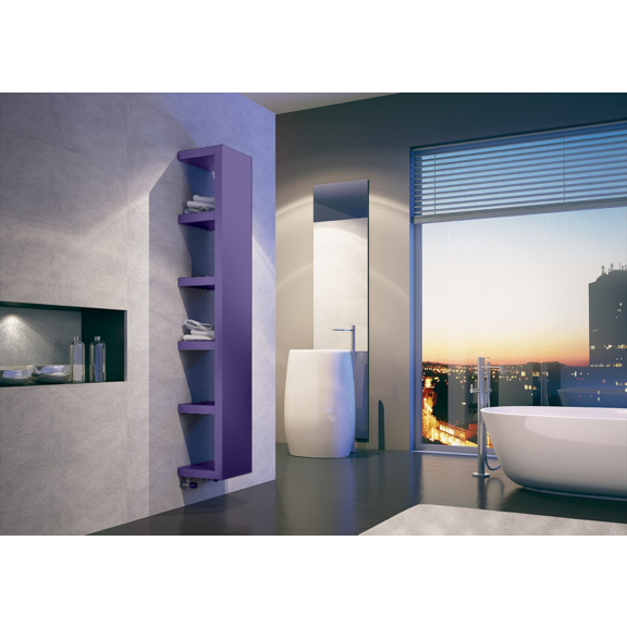 IRSAP Quadraqua Designheizkörper 1828x300 L Farbe Lila Bluastro