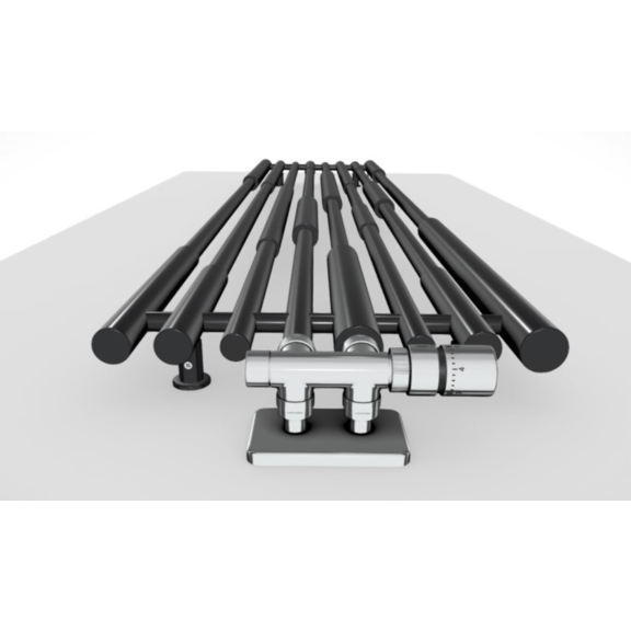 TERMA Cane Designheizkörper - Farbe Heban - Detail