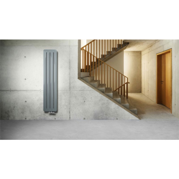 TERMA Aero V Designheizkörper 1800x325 moderner Raum