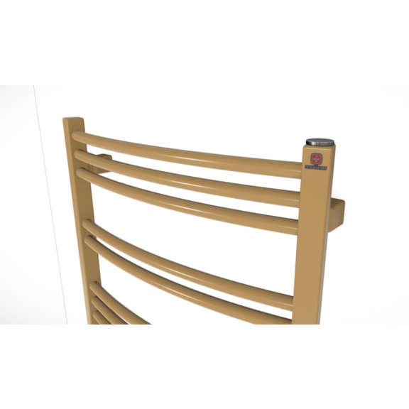 TERMA Jade M Designheizkörper RAL1011 Detail - große Abstände zwischen Profilblöcken