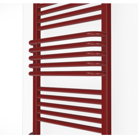 TERMA Pola ONE Badheizkörper 1180x500 RAL3003 Detail Profile