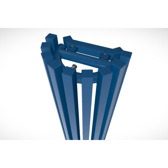 TERMA Triga ANC Eckheizkörper RAL 5002 - Detail