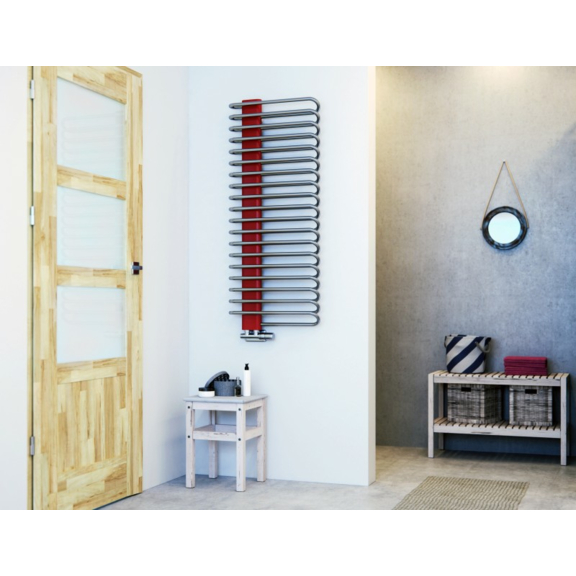 TERMA Michelle Designheizkörper Chrom und RAL3020 - Inspirationen